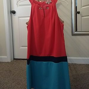 Color Block Shift Dress